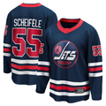 Tocy W.Jets #55 Mark Scheifele Navy Breakaway Jerseys