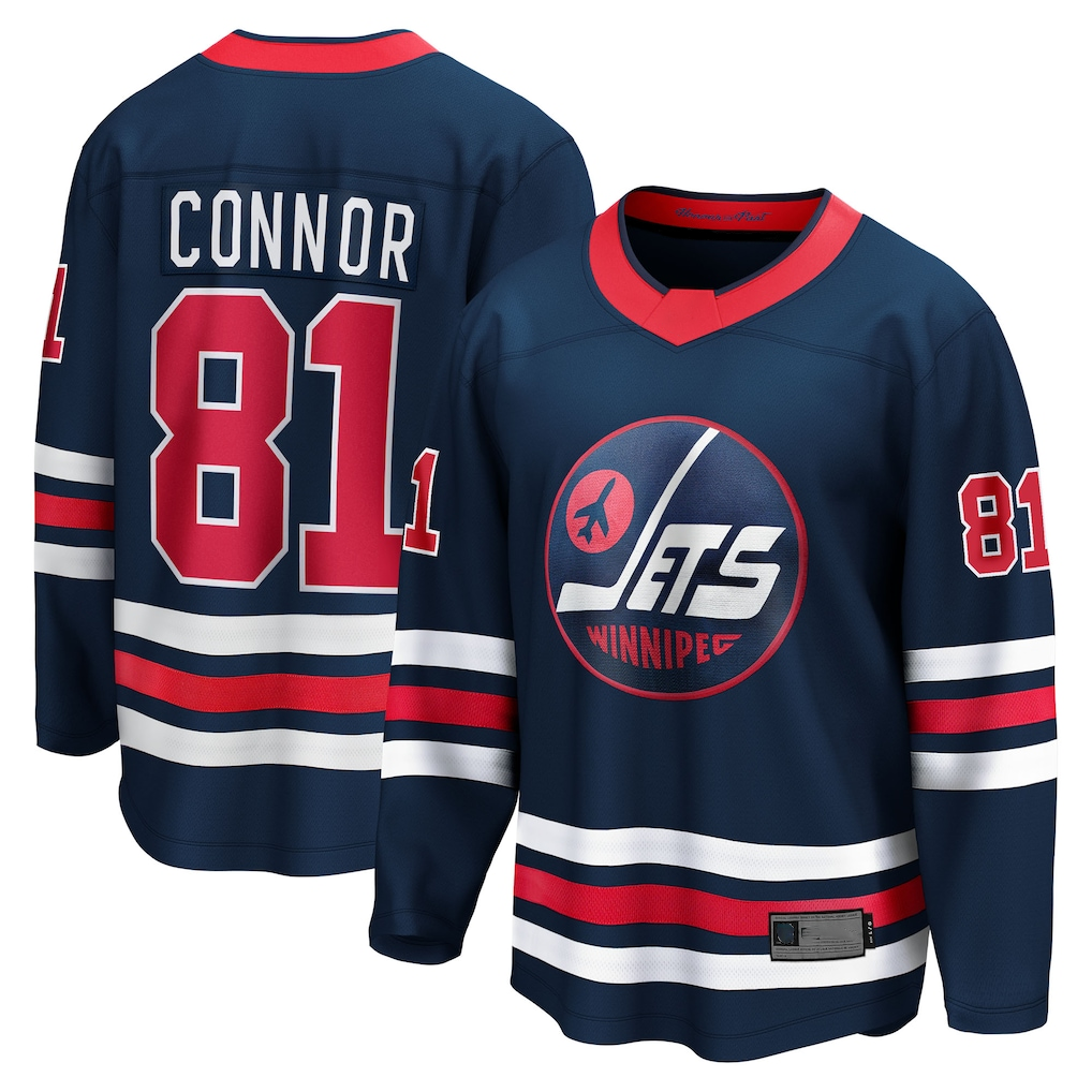 Tocy W.Jets #81 Kyle Connor Navy Alternate Breakaway Jerseys