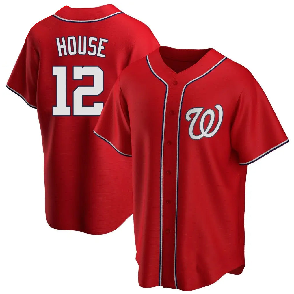 tocy W.Nationals #12 Brady House Player Red  Alternate Game Stitched Jerseys