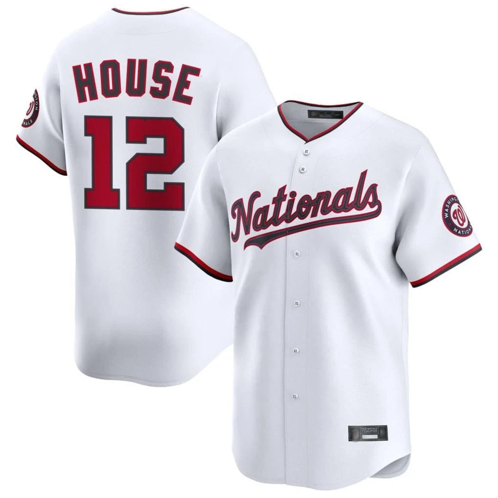tocy W.Nationals #12 Brady House Player White Alternate Limited Game Stitched Jerseys