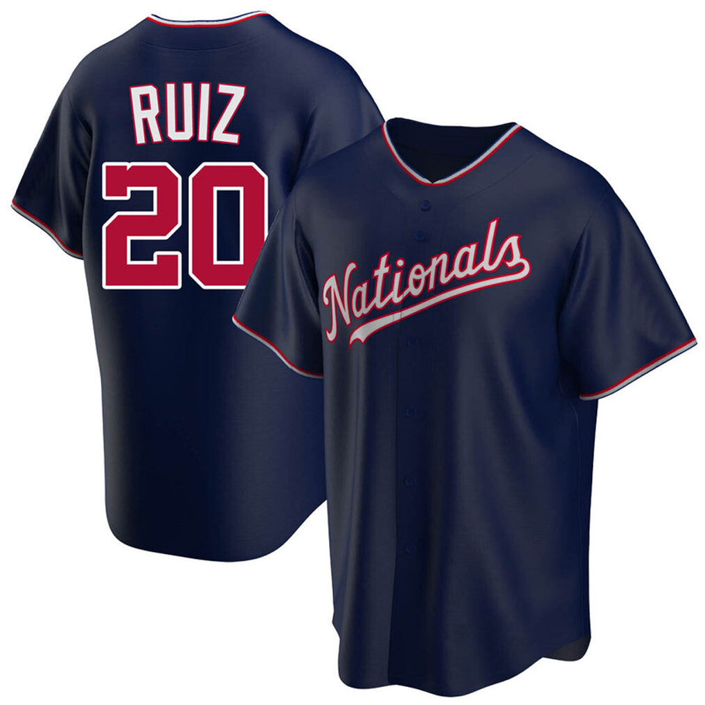 tocy W.Nationals #20 Keibert Ruiz Player Navy Replica Game Stitched Jerseys