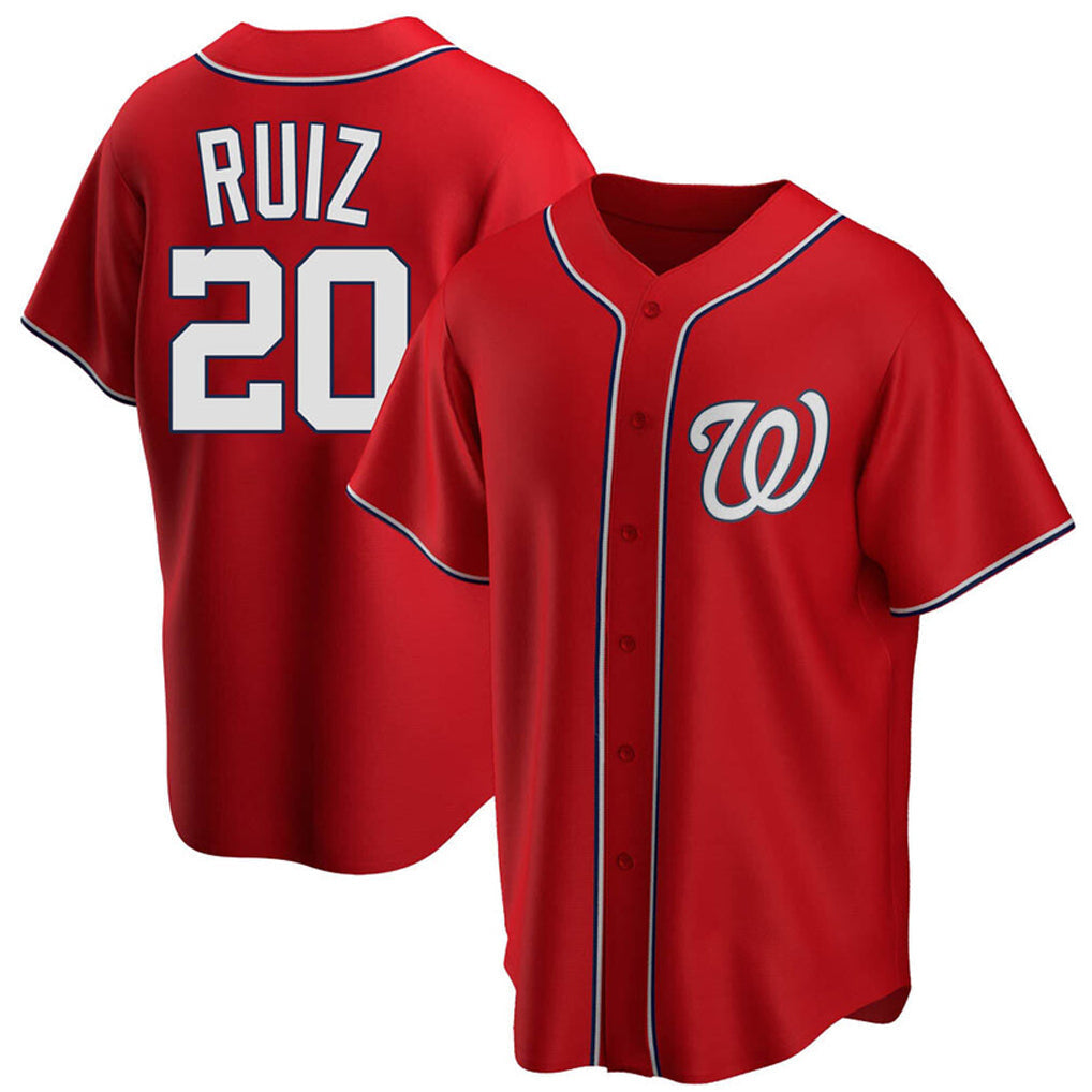 tocy W.Nationals #20 Keibert Ruiz Player Red Home Alternate Replica Jerseys