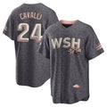 tocy W.Nationals #24 Cade Cavalli Player Gray City Connect Stitched Jerseys