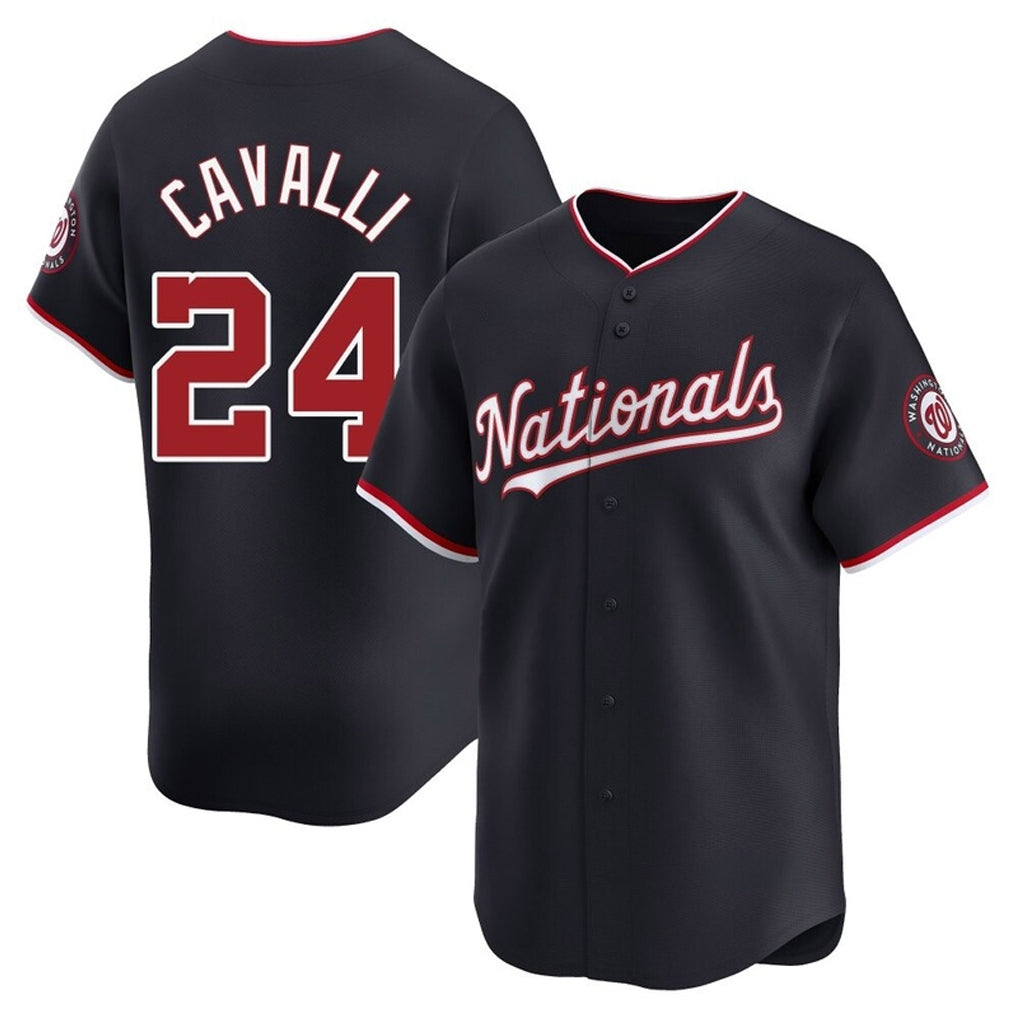 tocy W.Nationals #24 Cade Cavalli Player Navy Alternate Limited Replica Jerseys