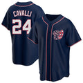 tocy W.Nationals #24 Cade Cavalli Player Navy Blue Replica Game Stitched Jerseys