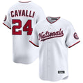 tocy W.Nationals #24 Cade Cavalli Player White Limited Stitched Jerseys