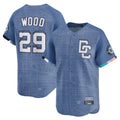 tocy W.Nationals #29 James Wood Player Blue Limited City Connect Stitched Jerseys