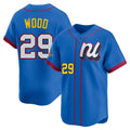 tocy W.Nationals #29 James Wood Player Blue National League All-Star Edition Limited Alternate Stitched Jerseys