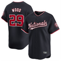 tocy W.Nationals #29 James Wood Player Navy Limited Stitched Jerseys