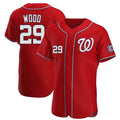 tocy W.Nationals #29 James Wood Player Red Alternate Elite Stitched Jerseys