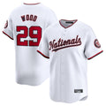 tocy W.Nationals #29 James Wood Player White Home Limited Stitched Jerseys