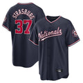 tocy W.Nationals #37 Stephen Strasburg Player Navy Replica Stitched Jerseys