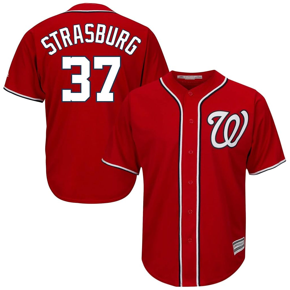 tocy W.Nationals #37 Stephen Strasburg Player Red Cool Alternate Player Stitched Jerseys