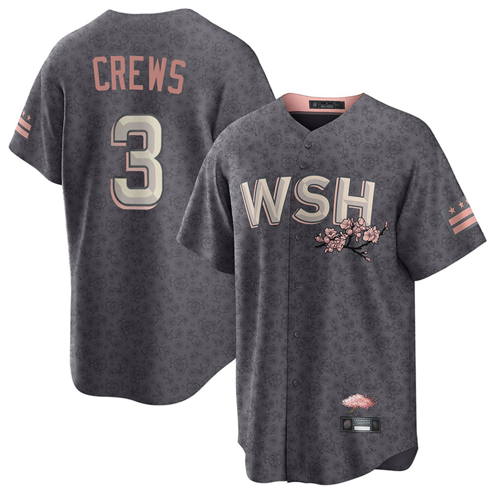 tocy W.Nationals #3 Dylan Crews Player City Connect Stitched Jerseys