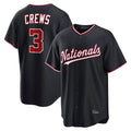 tocy W.Nationals #3 Dylan Crews Player Navy Game Stitched Jerseys