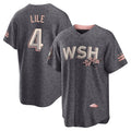 tocy W.Nationals #4 Daylen Lile Player Charcoal City Connect Limited Stitched Jerseys