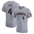 tocy W.Nationals #4 Daylen Lile Player Gray Alternate Elite Stitched Jerseys