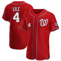 tocy W.Nationals #4 Daylen Lile Player Red Alternate Elite Stitched Jerseys