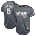 tocy W.Nationals #5 CJ Abrams Player Charcoal City Connect Limited Stitched Jerseys