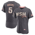 tocy W.Nationals #5 CJ Abrams Player Gray City Connect Stitched Jerseys