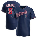 tocy W.Nationals #5 CJ Abrams Player Navy Alternate Elite Stitched Jerseys