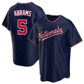 tocy W.Nationals #5 CJ Abrams Player Navy Blue Replica Game Stitched Jerseys