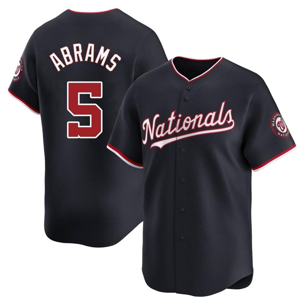 tocy W.Nationals #5 CJ Abrams Player Navy Blue Replica Stitched Jerseys
