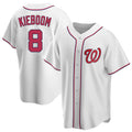 tocy W.Nationals #8 Carter Kieboom Player White Home Replica Game Stitched Jerseys