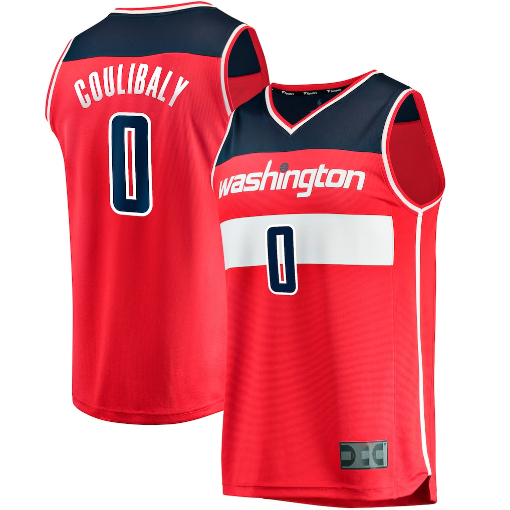 tocy W.Wizards #0 Bilal Coulibaly Red Fast Break Replica Jerseys - Icon Edition