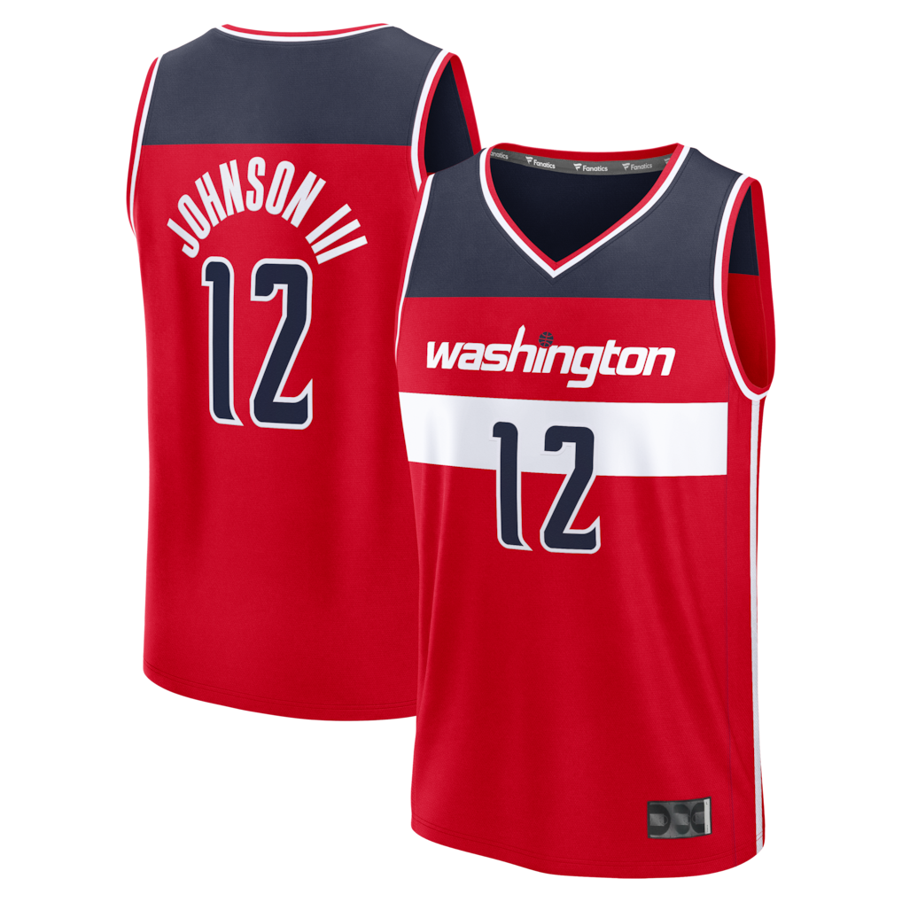 tocy W.Wizards #12 Tre Johnson III Red Fast Break Replica Jerseys - Icon Edition