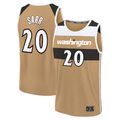 tocy W.Wizards #20 Alex Sarr Gold 2025-26 City Edition Fast Break Jerseys