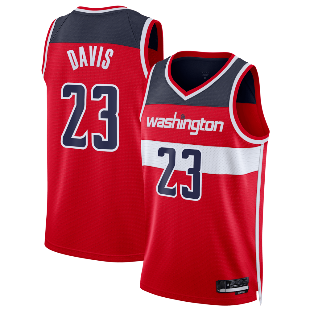 tocy W.Wizards #23 Anthony Davis Red Swingman Jerseys - Icon Edition