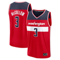 tocy W.Wizards #3 CJ McCollum Red Fast Break Replica Player Jerseys - Icon Edition