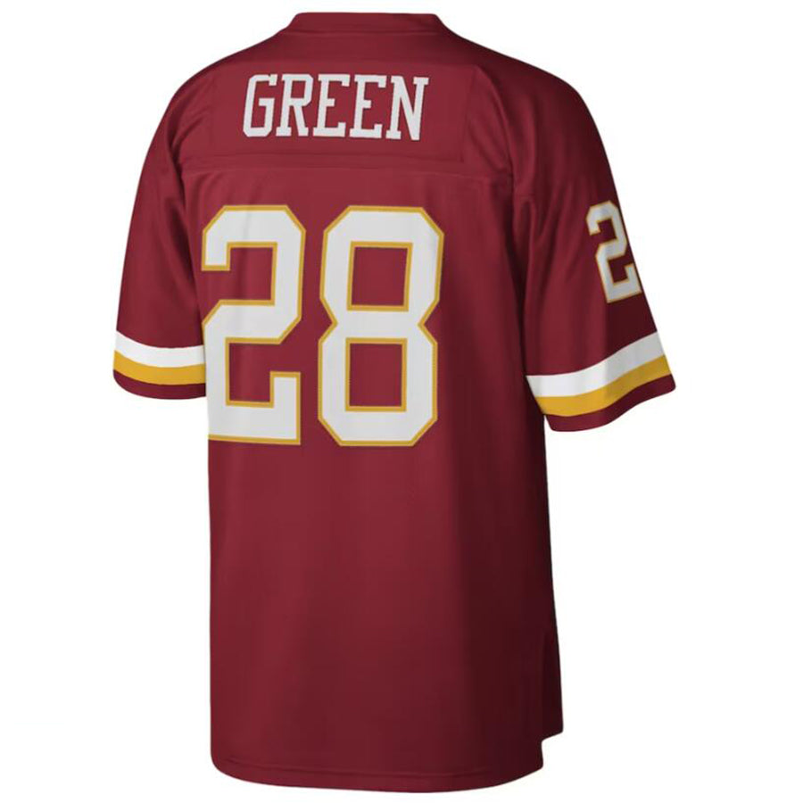tocy Washington Football Team #28 Darrell Green Mitchell & Ness Burgundy Legacy Replica Stitched Jerseys