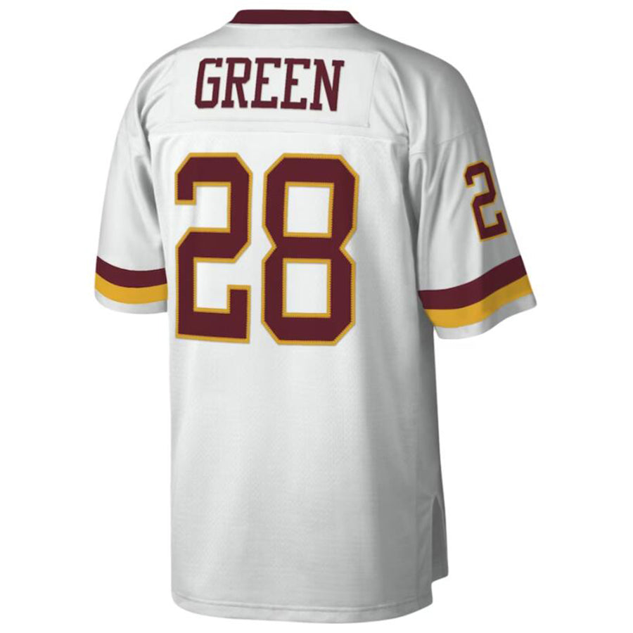 tocy Washington Football Team #28 Darrell Green Mitchell & Ness White Legacy Replica Stitched Jerseys