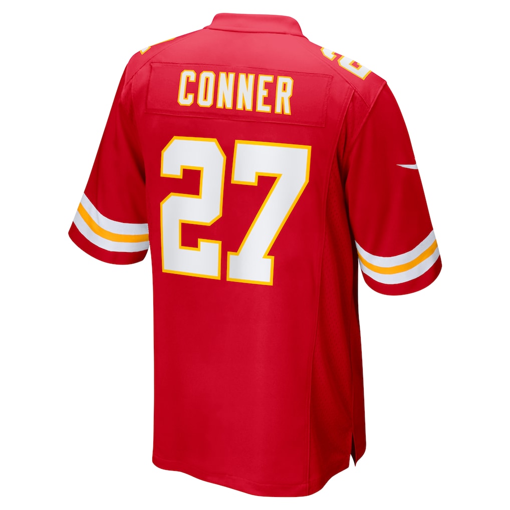 tocy KC.Chiefs #27 Chamarri Conner Red Game Jersey