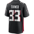 Tocy A.Falcons #33 Michael Turner Black Game Retired Player Jersey
