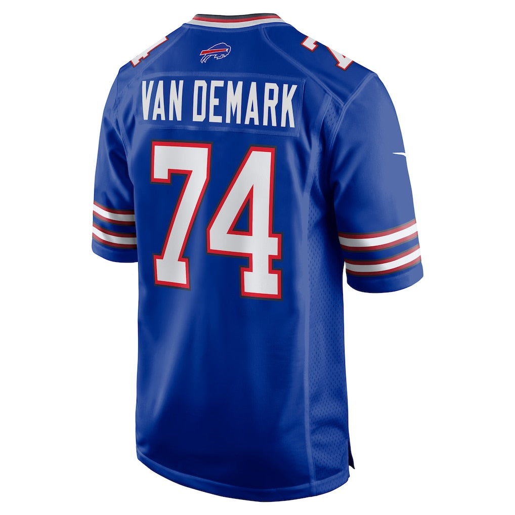 Tocy B.Bills #74 Ryan Van Demark Royal Game Player Jersey