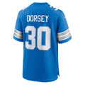 Tocy D.Lions #30 Khalil Dorsey Blue Team Game Jersey