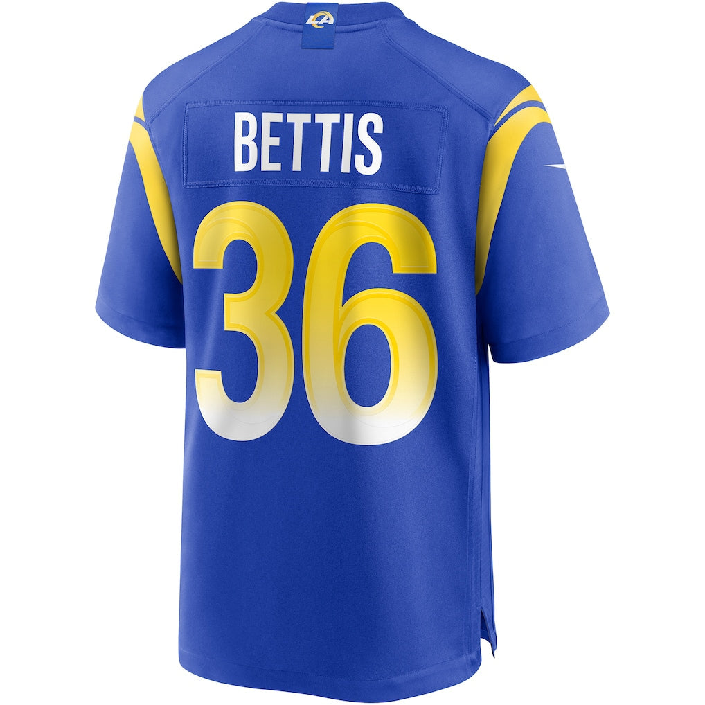 tocy LA.Rams #36 Jerome Bettis Royal Game Retired Player Jersey