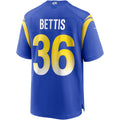tocy LA.Rams #36 Jerome Bettis Royal Game Retired Player Jersey