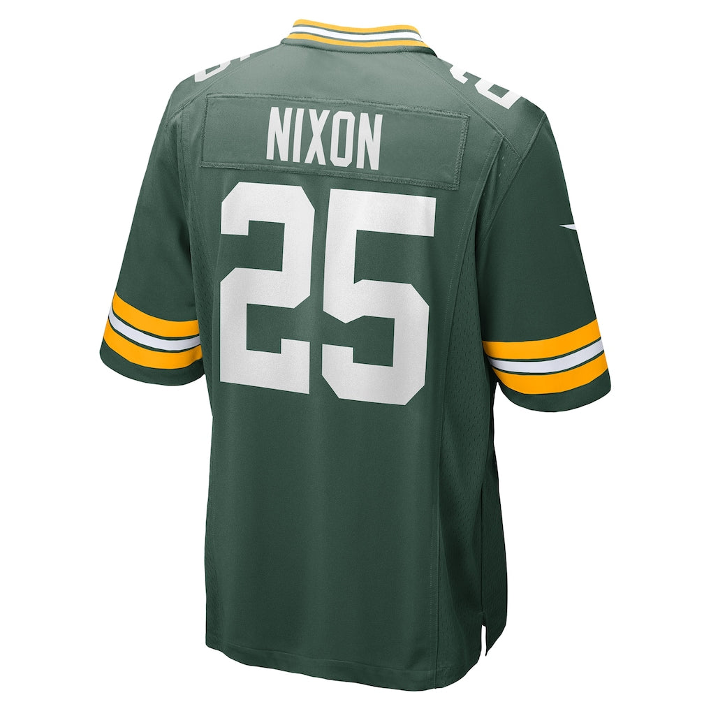 Tocy GB.Packers #25 Keisean Nixon Green Game Player Jersey