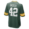 Tocy GB.Packers #42 Matt Orzech Green Game Jersey