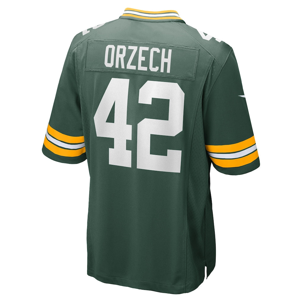 Tocy GB.Packers #42 Matt Orzech Green Game Jersey