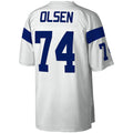 tocy LA.Rams #74 Merlin Olsen Mitchell & Ness White Legacy Replica Jersey