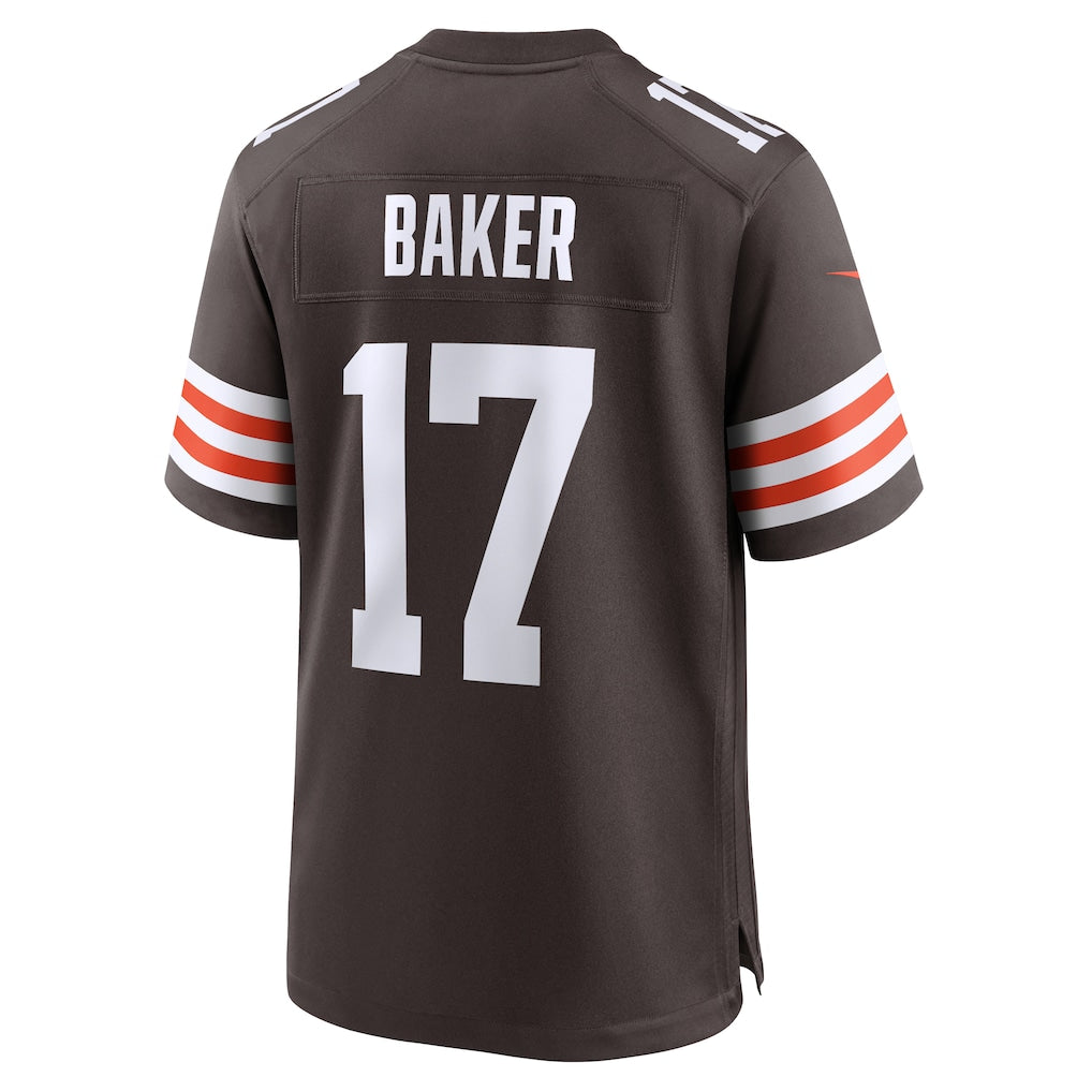 Tocy C.Browns #17 Jerome Baker Brown Team Game Jersey