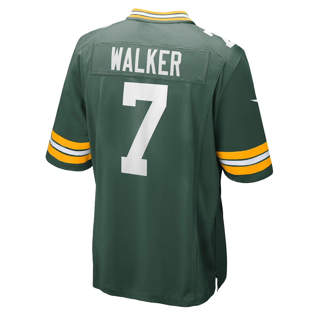 Tocy GB.Packers #7 Quay Walker Green Player Game Jersey