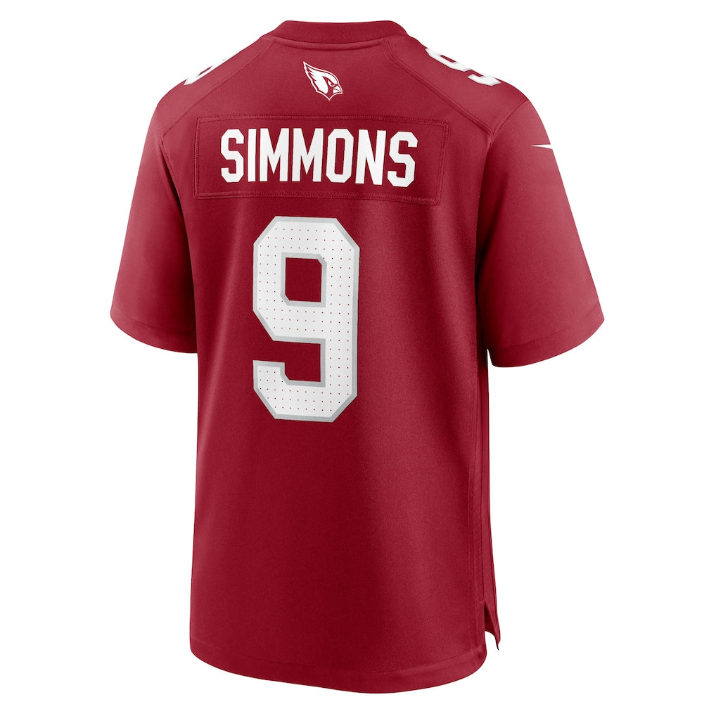 Tocy A.Cardinals #9 Isaiah Simmons Cardinal Team Game Jersey
