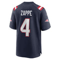 Tocy NE.Patriots #4 Bailey Zappe Navy Game Player Jersey