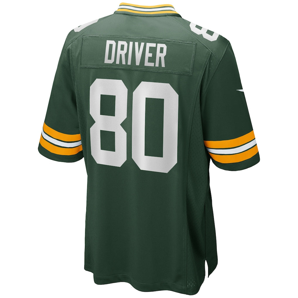 Tocy GB.Packers #80 Donald Driver Green Game Retired Player Jersey